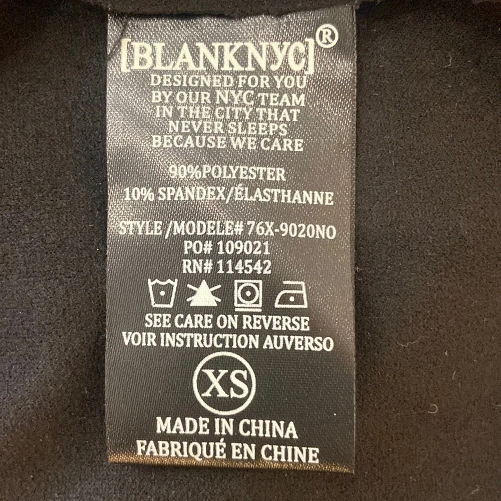 NWOT Asymmetrical black jacket from BlankNYC